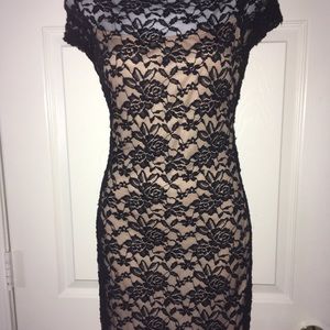 Black lace dress